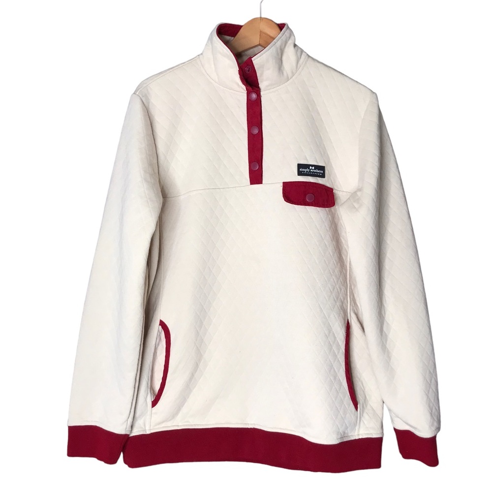 Size Large Simply Southern Quarter T Snap Pullover Layer Jacket Top Sweatshirt